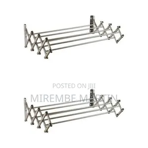 Wall-Mounted Accordion Style Retractable Clothes Drying Rack