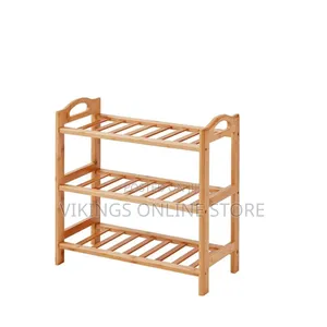 Simple Wooden Durable Freestanding Racks Cabinet Corridor Shoe