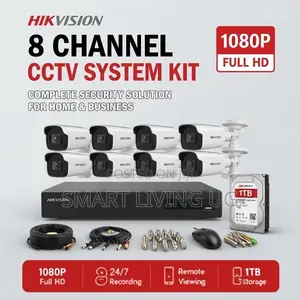 Hikvision 8 Camera Security Package – 24/7 Video Recording
