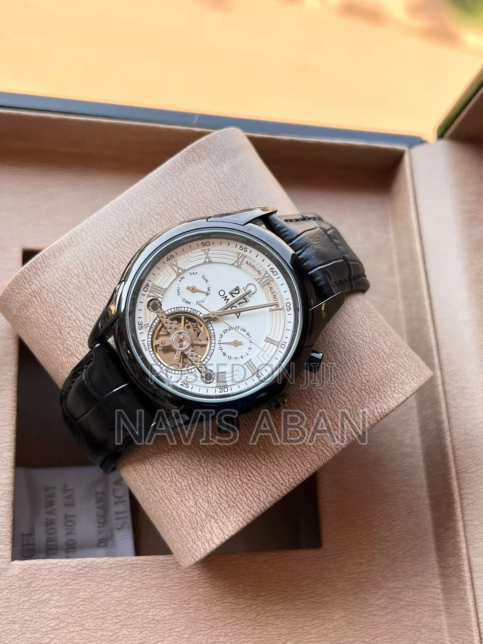 Omega Genuine Automatic Leather Watch