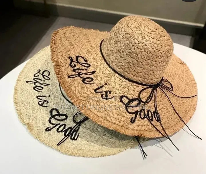 Life Is Good / Hello Sunshine Stylish Woman Beach / Sun Hats