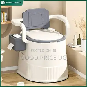 Portable Toilet Chair With a Backrest