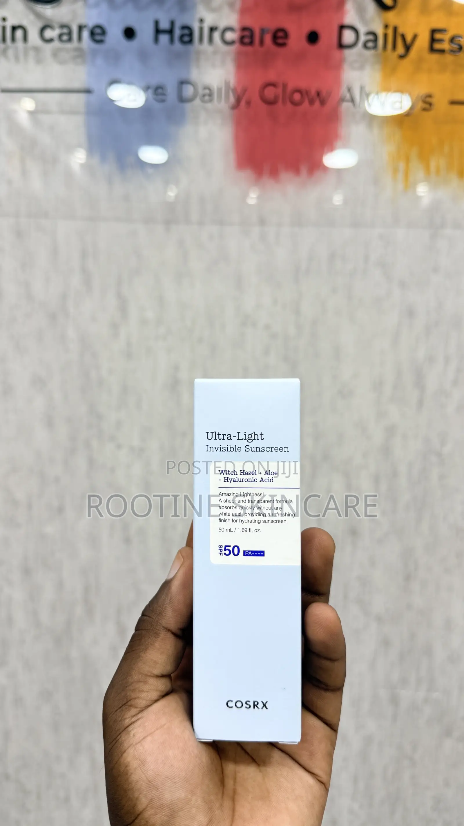 Corsx Ultra Light Invisible With Witch Hazel Hyaluronic Acid Sunscree