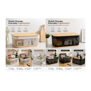 Stackable Mesh Storage Baskets - Available in Black and White
