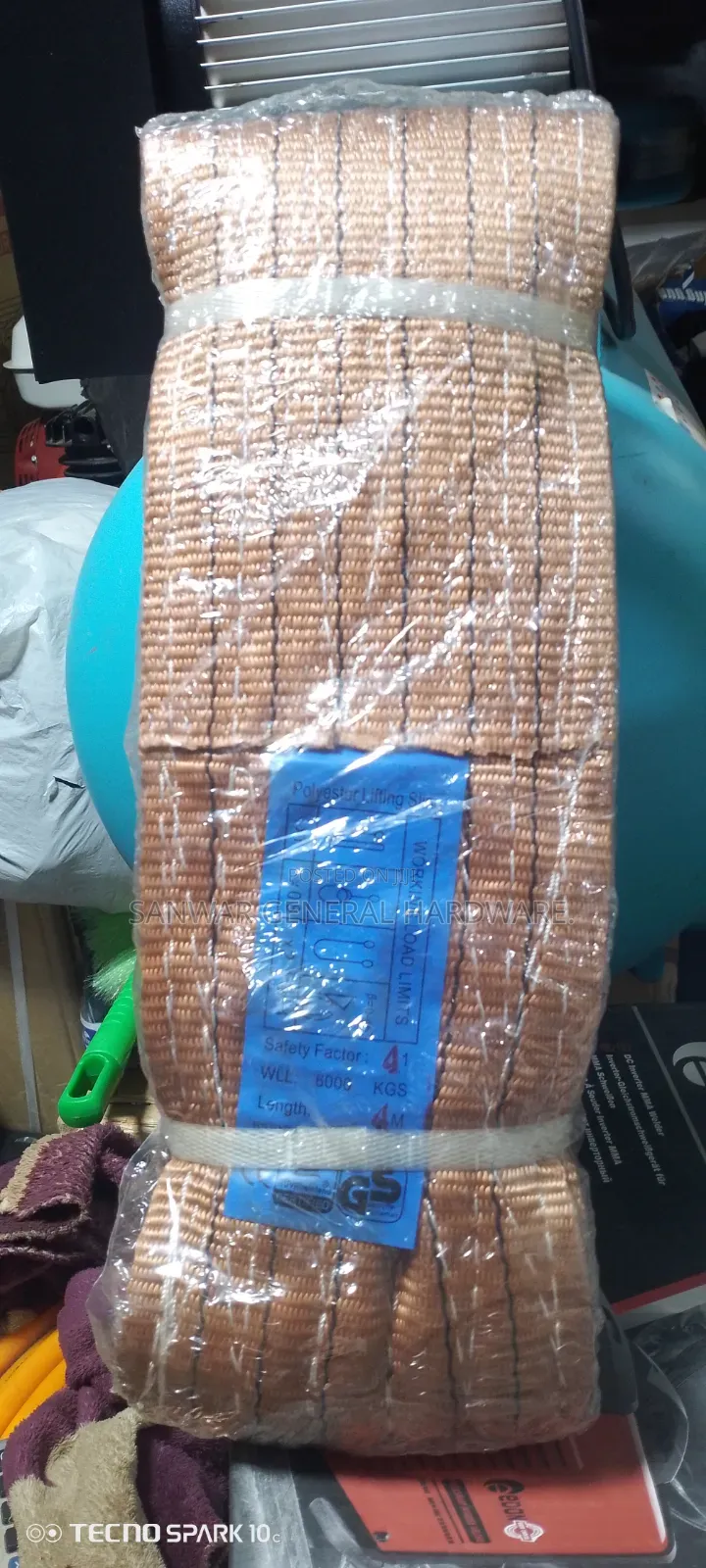 Lifting Sling Belt (4m*6Tons)Certified Original