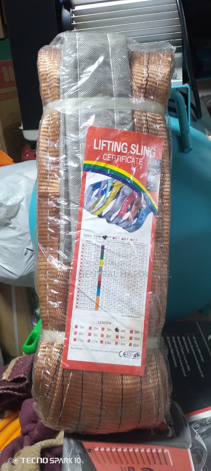 Lifting Sling Belt (4m*6Tons)Certified Original