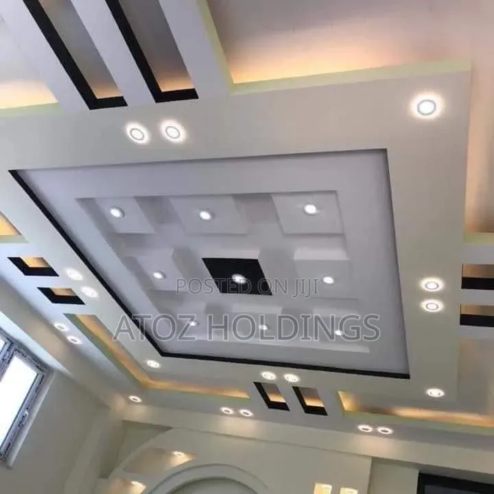 Gypsum Ceiling Design Customization, Supply Instant Installation