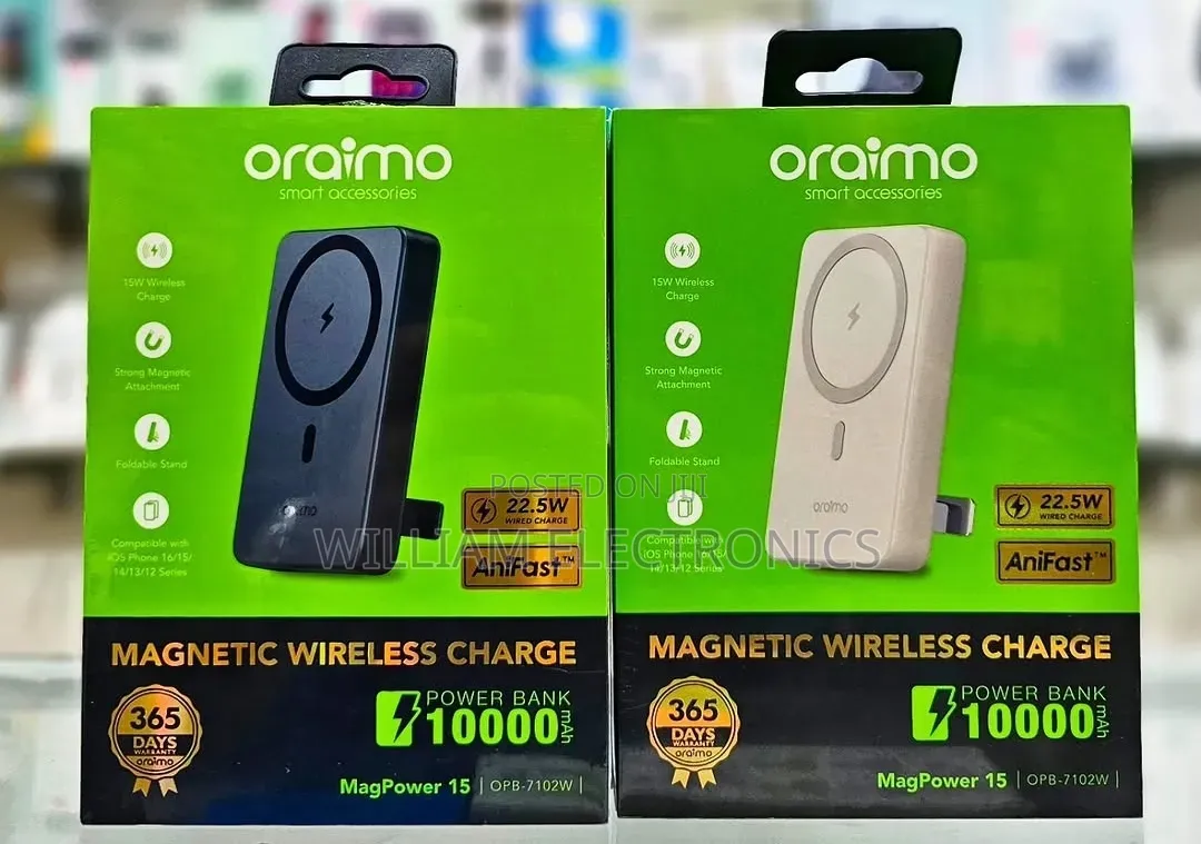 Oraimo Mag Power 15 Wireless Powerbank/Oraimo Power Bank