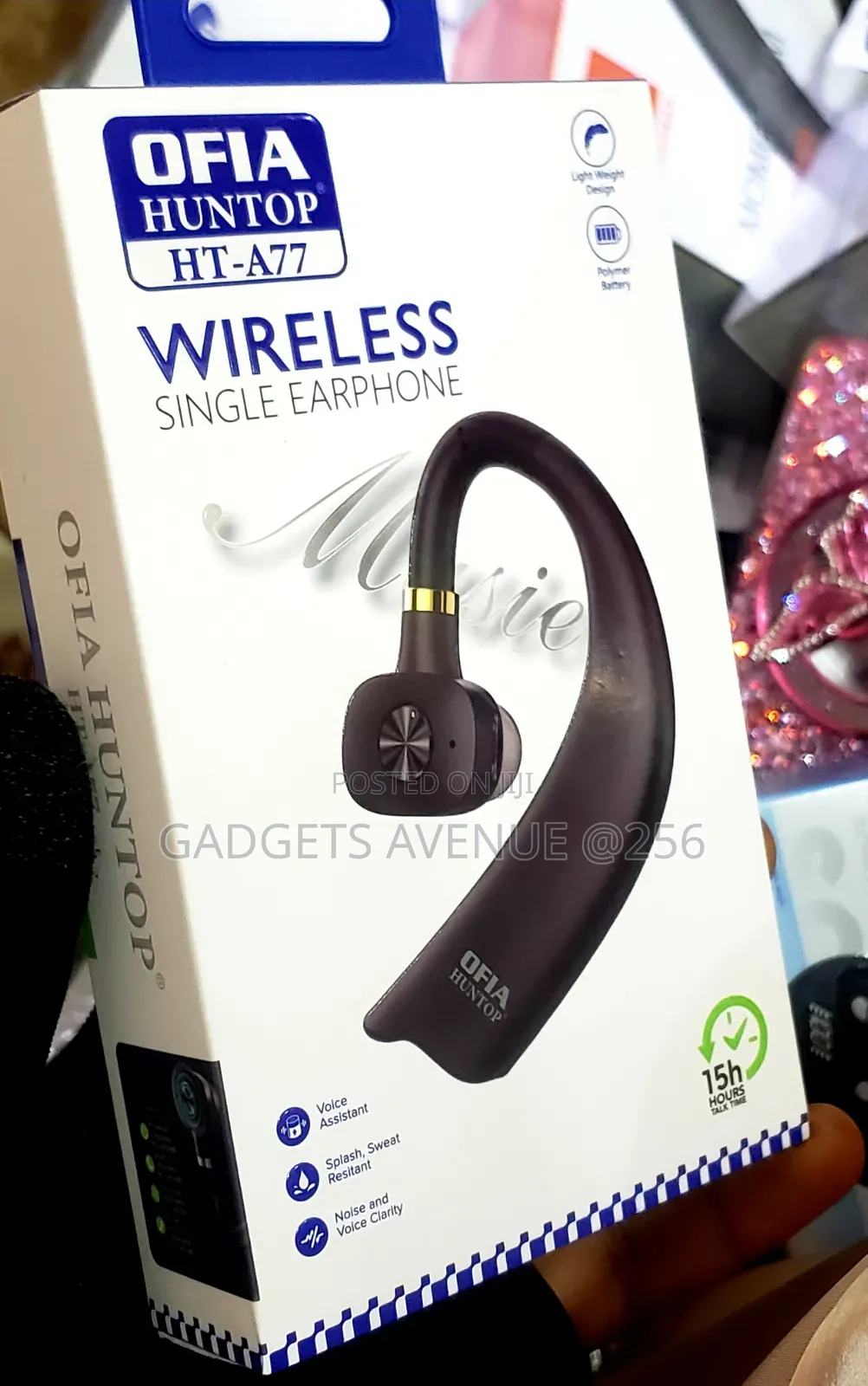 The Ofia Huntop HT-A77 Wireless Single Earphone.