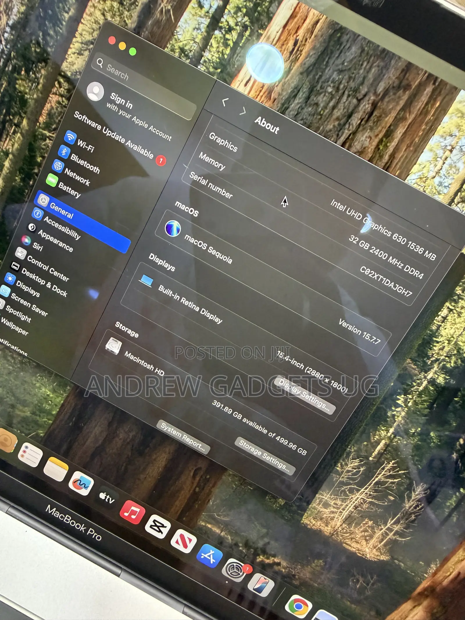 Laptop Apple MacBook 2018 32GB Intel Core i7 SSD 512GB