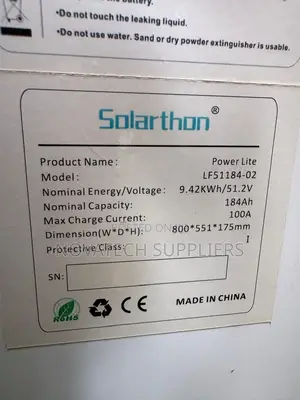 Solarthon Power Lite 9.42kWh 51.2V 184Ah Energy Storage Battery