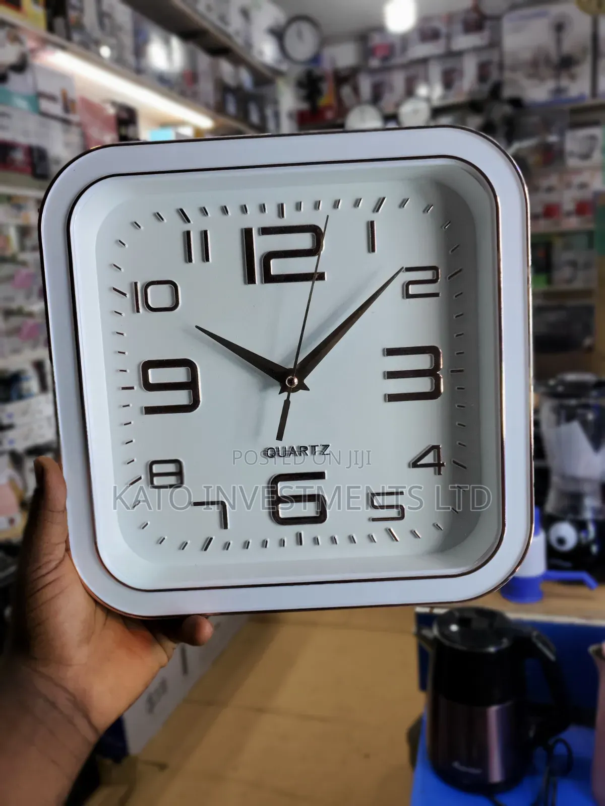 Modern Square Analog Wall Clock 12inch