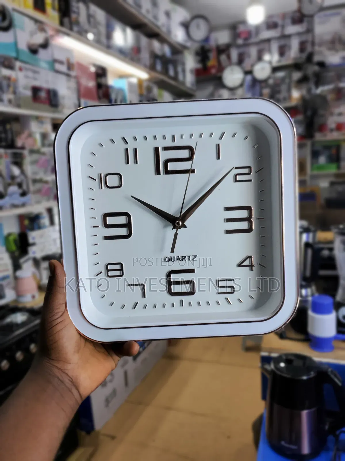 Modern Square Analog Wall Clock 12inch