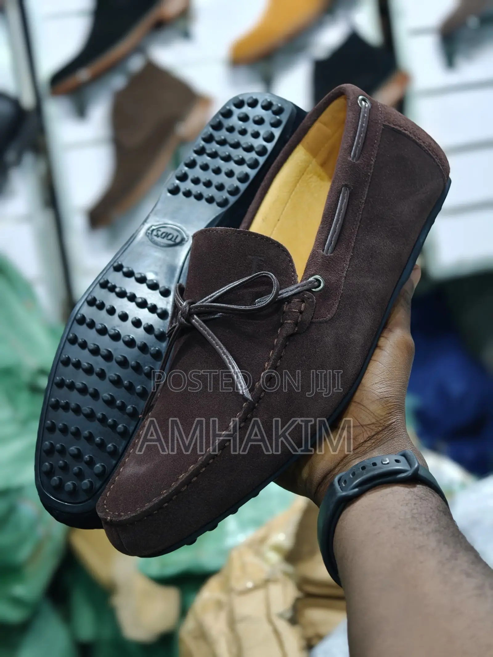 Classic Men Suede Tod's Moccasins in Stock