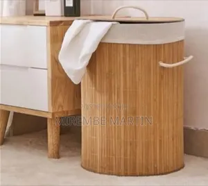 Portable Canvas Laundry Hamper With Aluminum Handles