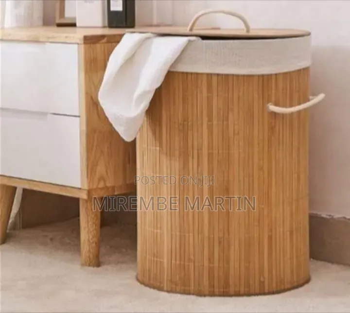 Portable Canvas Laundry Hamper With Aluminum Handles