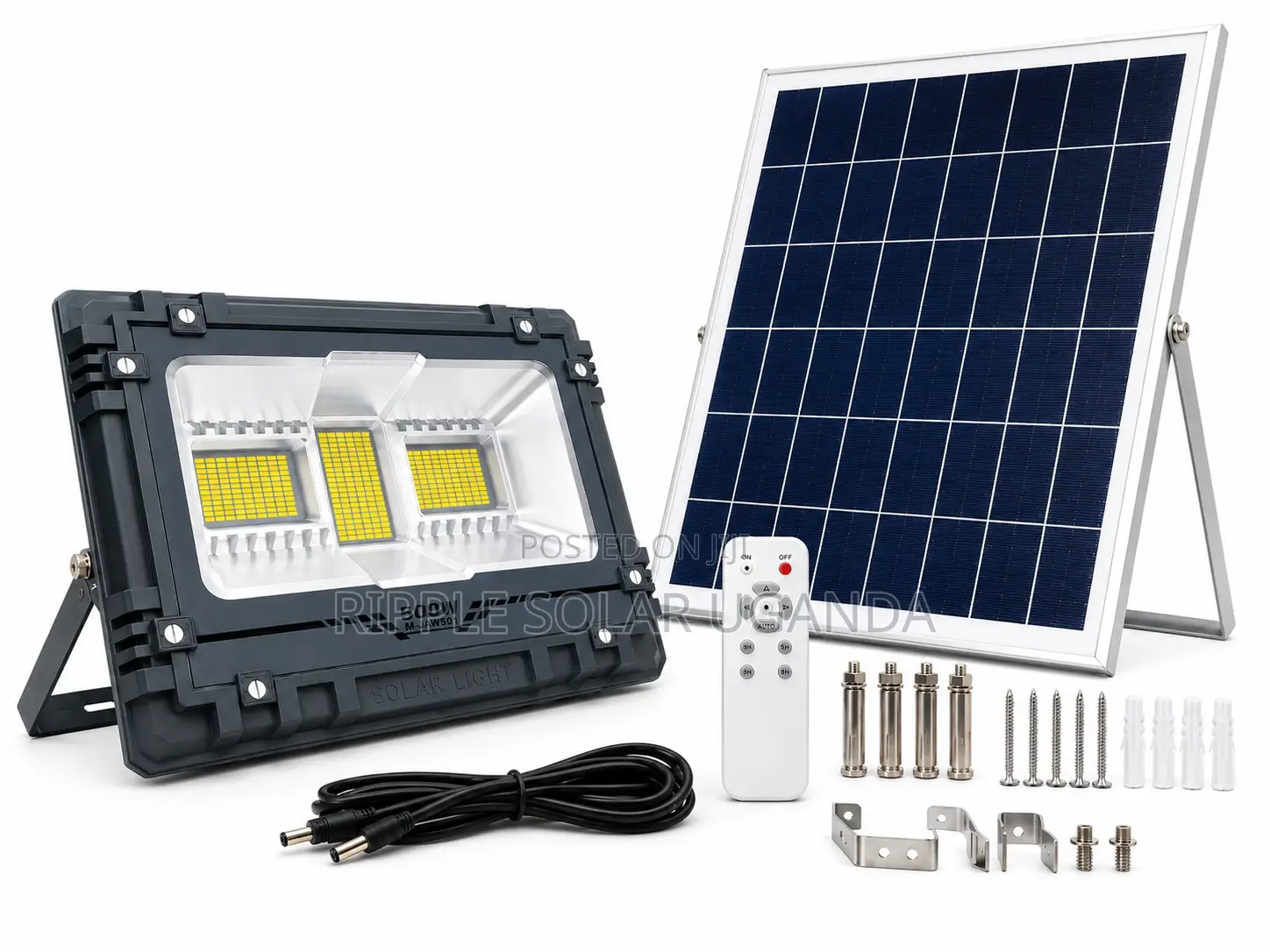 500W Solar Security Floodlight With Panel Outdoor LED Lamp