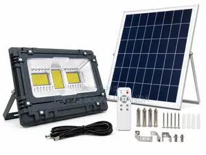 500W Solar Security Floodlight With Panel Outdoor LED Lamp
