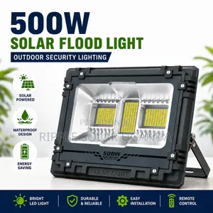 500W Solar Security Floodlight With Panel Outdoor LED Lamp