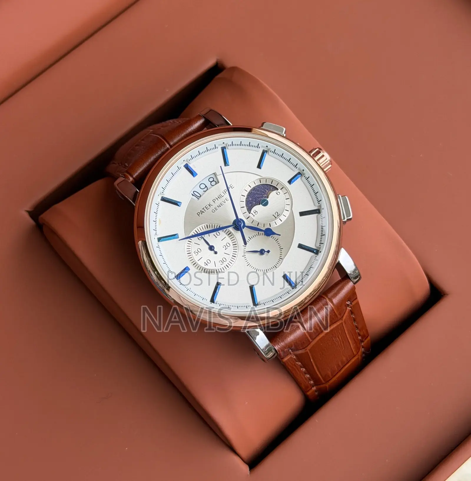 Patek Phillippe Chrono Leather Watch