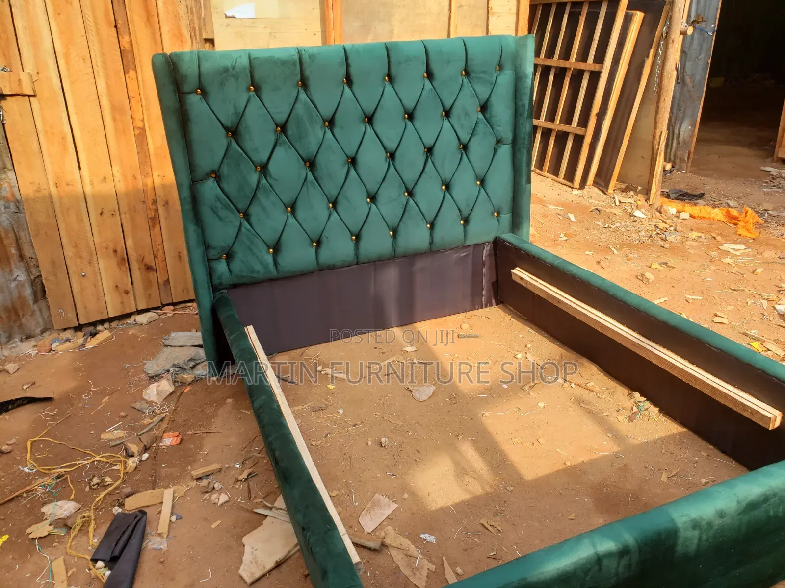 Well Designed L Sofa Set Dark Blue in Colour With a Single Kabin
