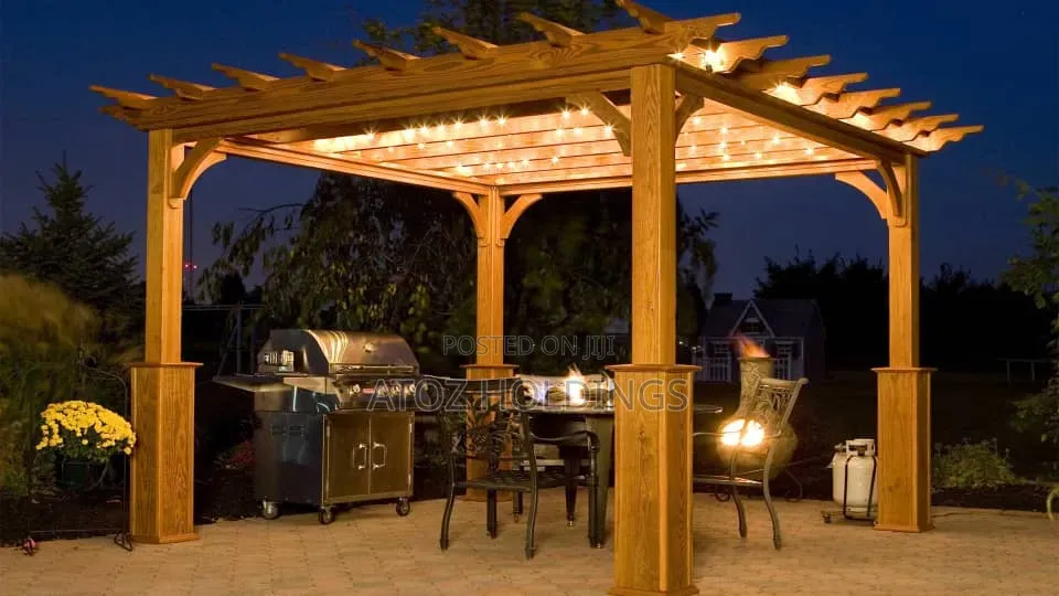 Pergolas/Pure Wooden Pergola Set-Up From 400,000/- Per Square Meter