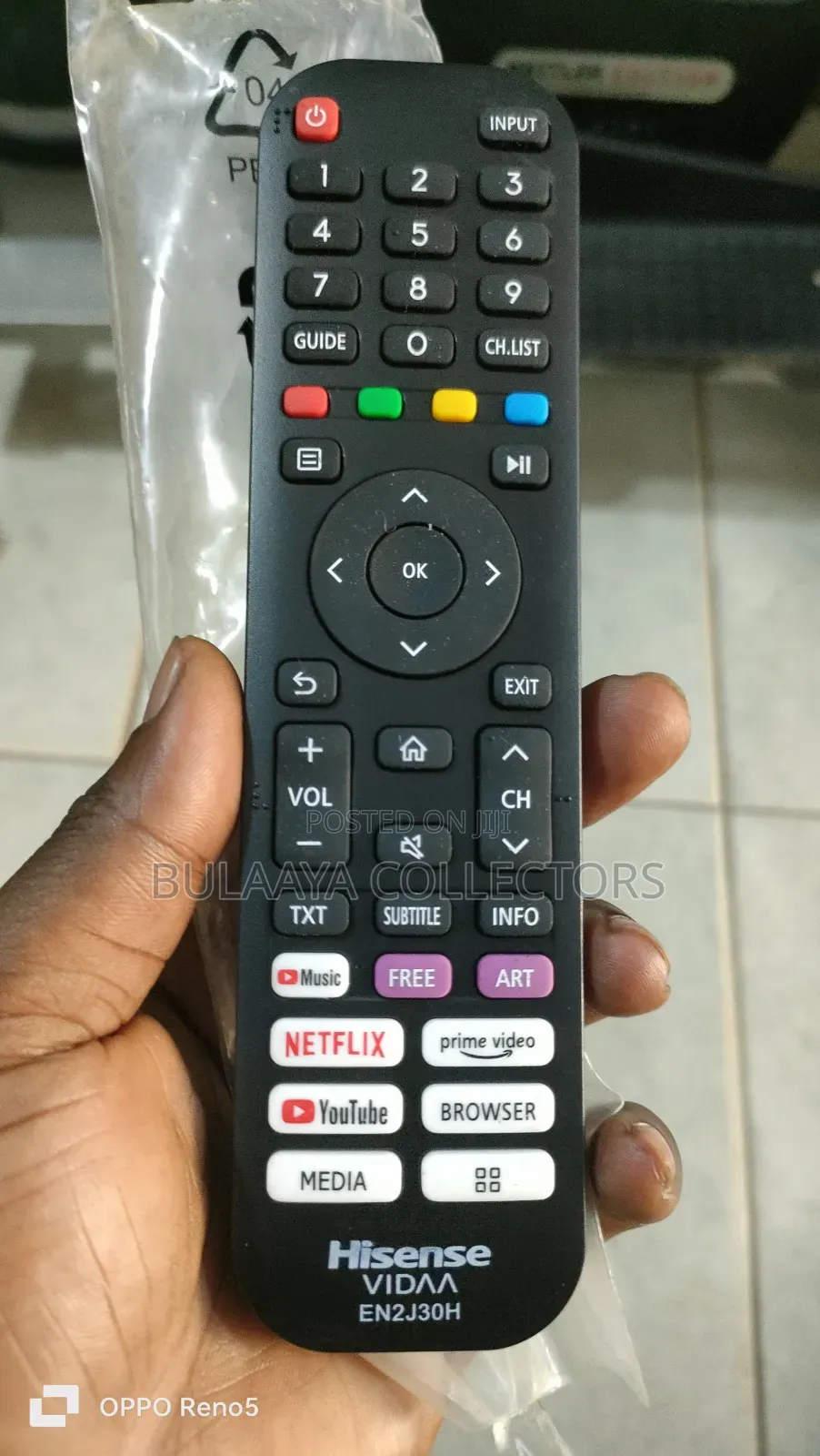 Hisense Smart TV Infrared Remote Control.