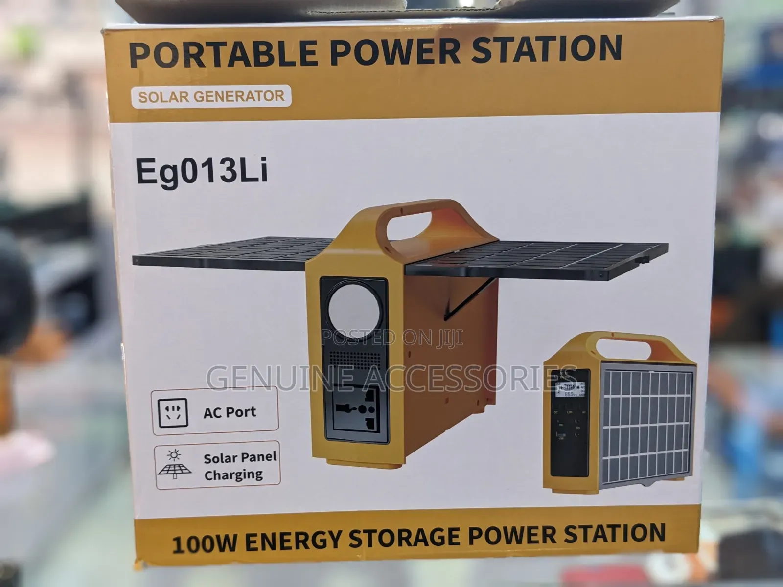 EG-013Lİ 100W Portable Power Station With 2 Solar Panels
