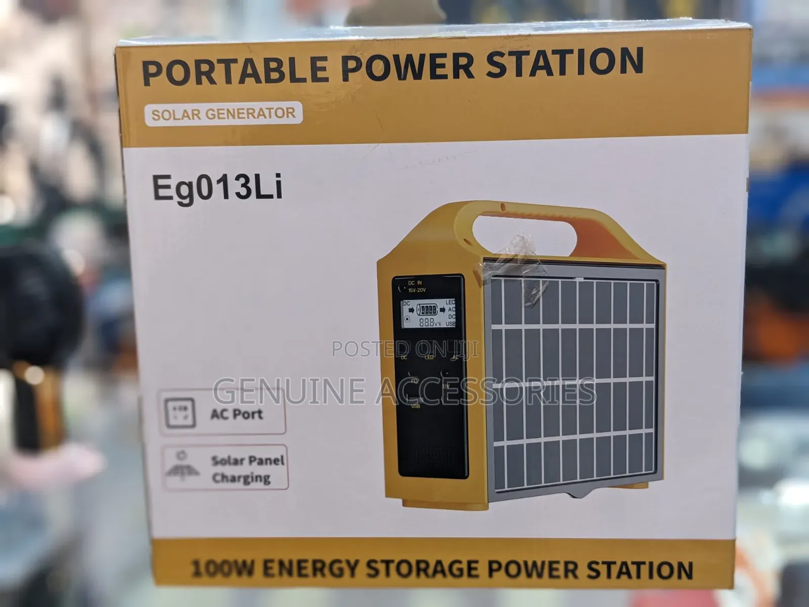 EG-013Lİ 100W Portable Power Station With 2 Solar Panels
