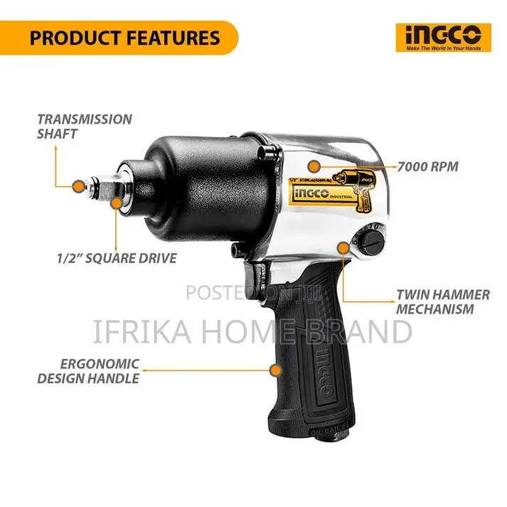 Ingco Air Impact Wrench 1/2