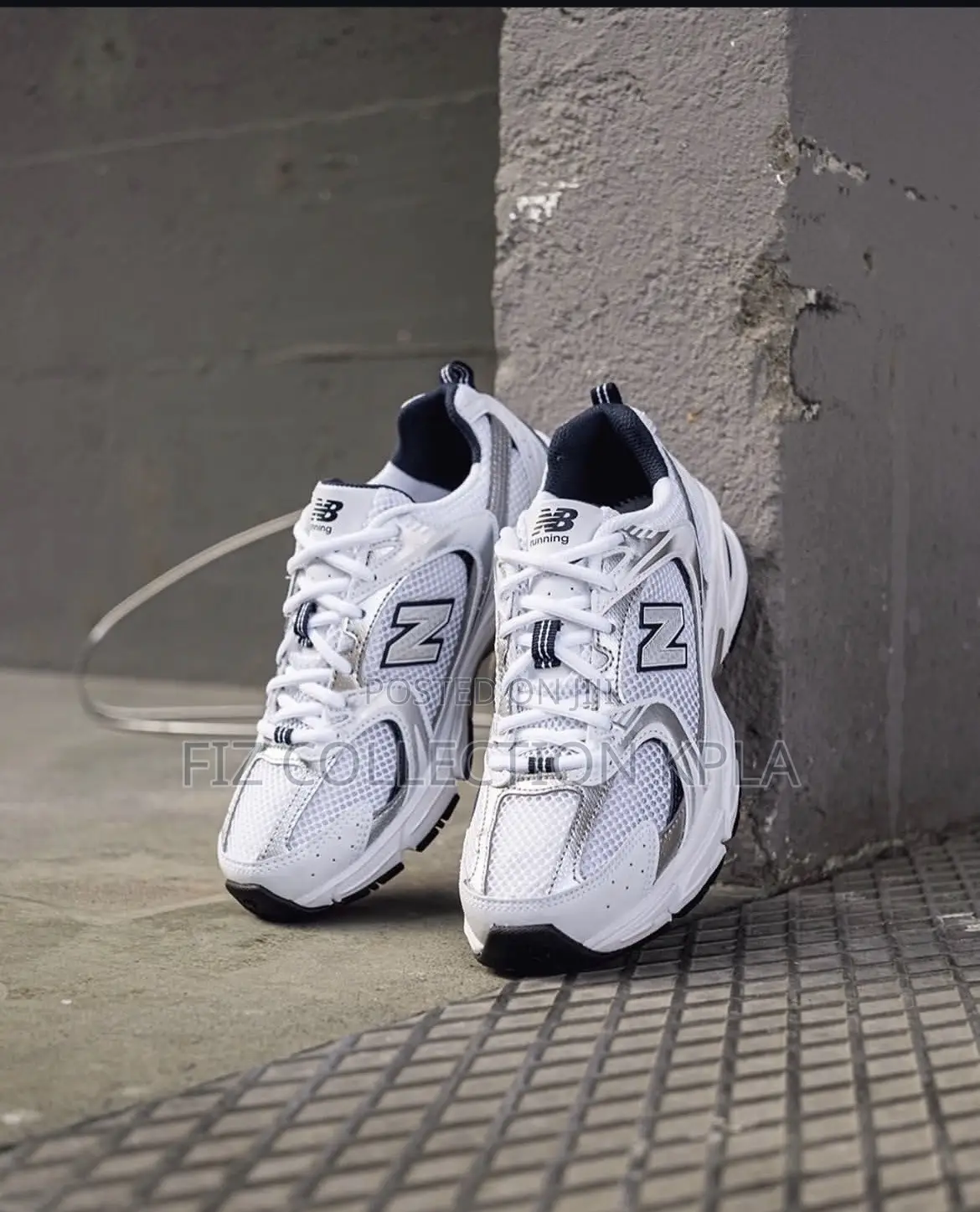 Original New Balance 530 MR530SG White Silver Navy Retro Sneakers