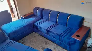 L Shape Five Seater With Cup Holders