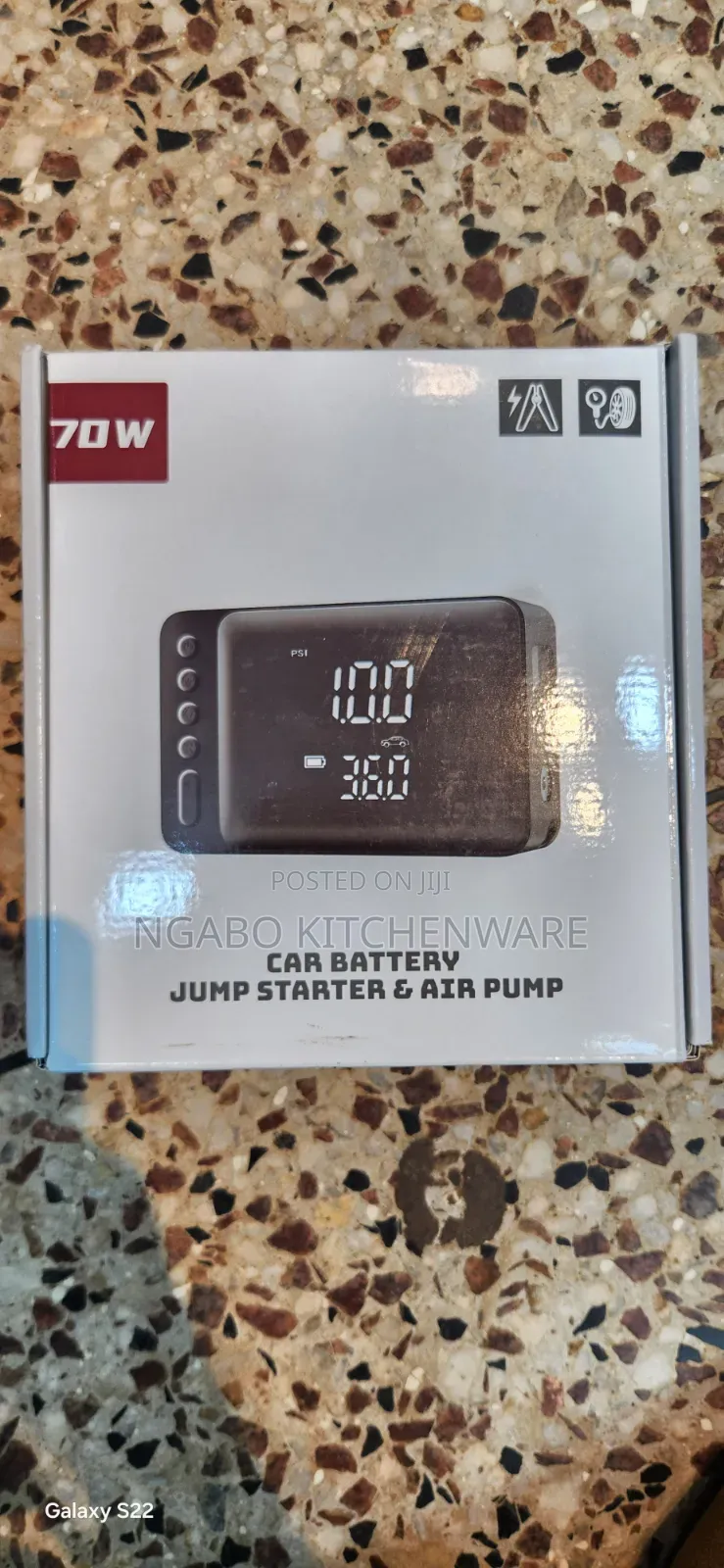 In-1 Portable Car Battery Jump Starter .