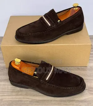 BALLY Kansan Brown Suede Loafers