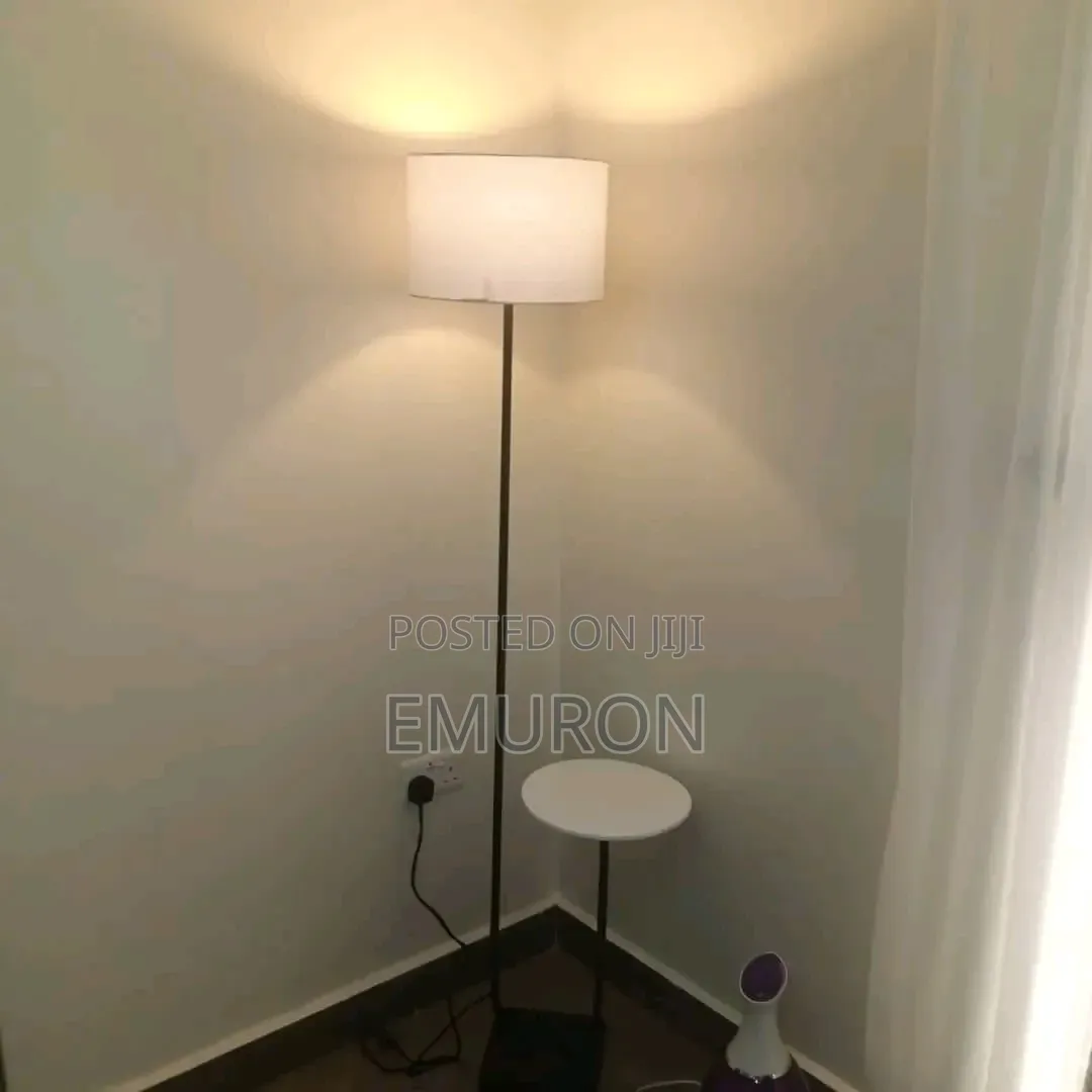 Mettalic Floor Lamps With Shelves
