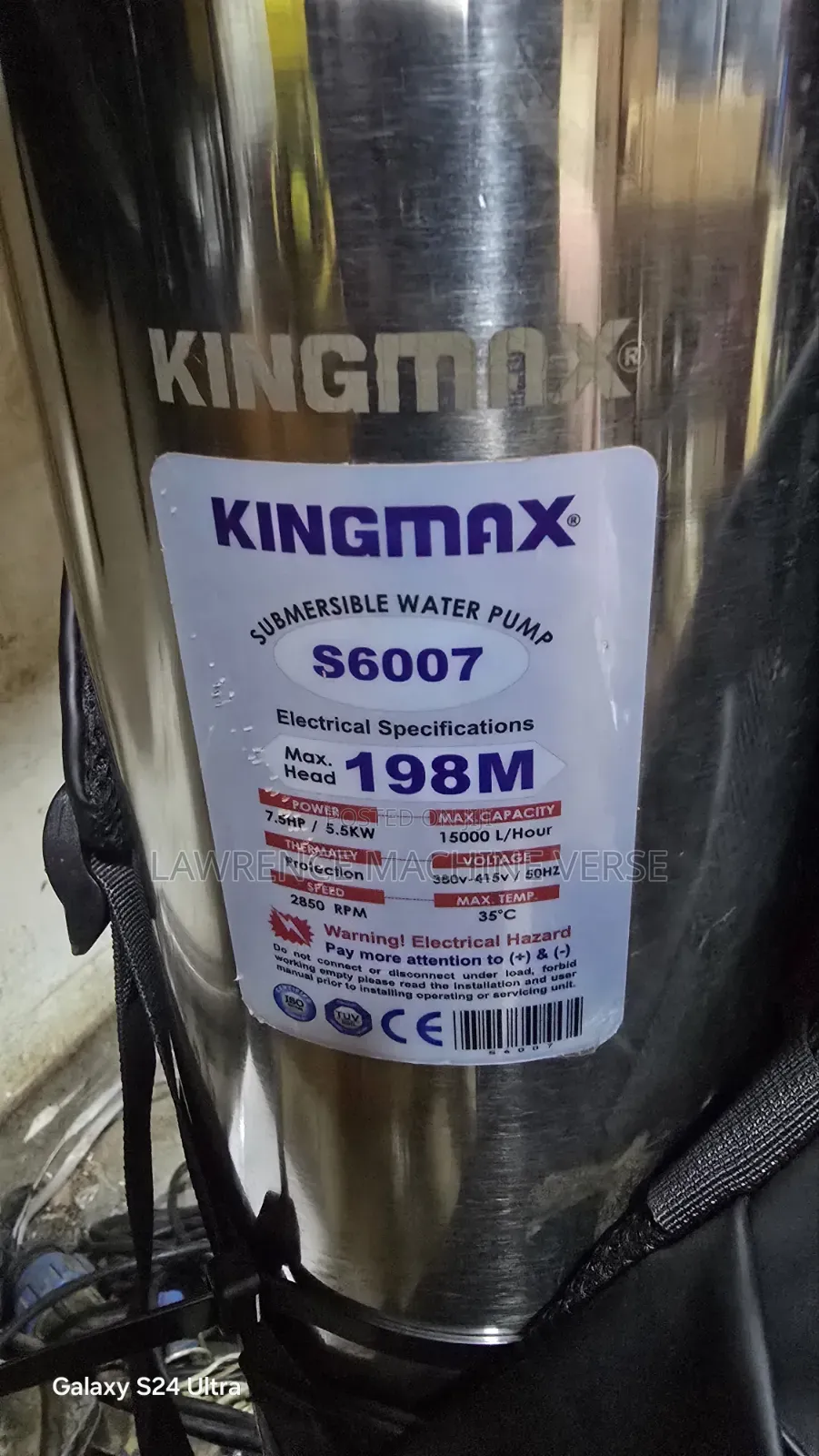 Submersible Water Pump 198m Three Phase 7.5HH
