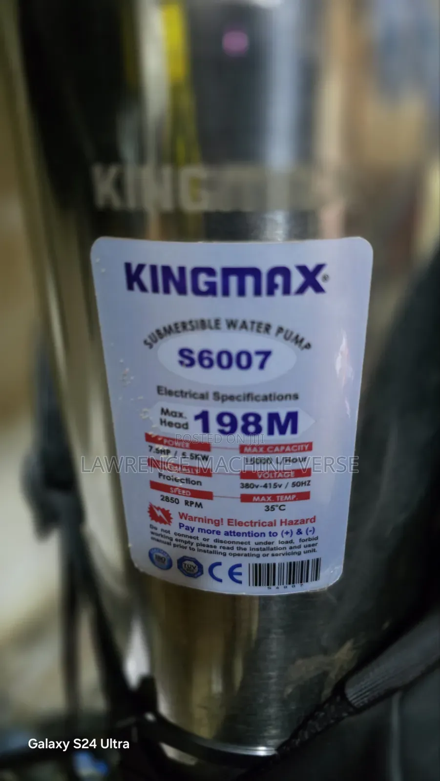 Submersible Water Pump 198m Three Phase 7.5HH