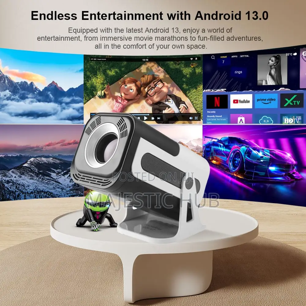 JY320 Android 13 Smart Projector, , 300 ANSI, Auto Keystone