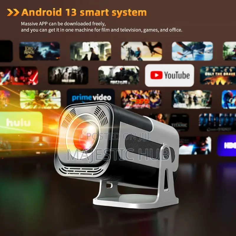 JY320 Android 13 Smart Projector, , 300 ANSI, Auto Keystone