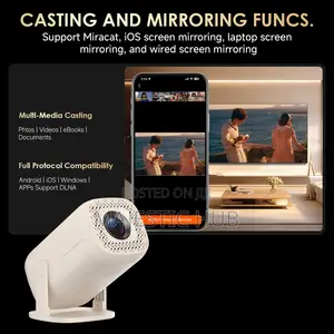 V5 Mini Projector, Android 14, 150 ANSI, WiFi 6, Auto Keystone
