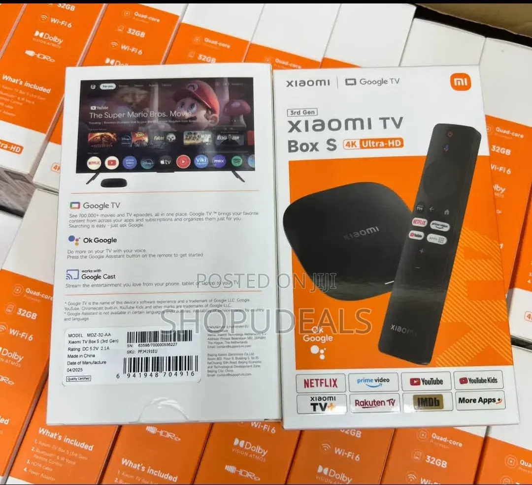 Xiaomi TV Box S (3rd Gen) Ultra-Hd, a Smart Streaming Media Player
