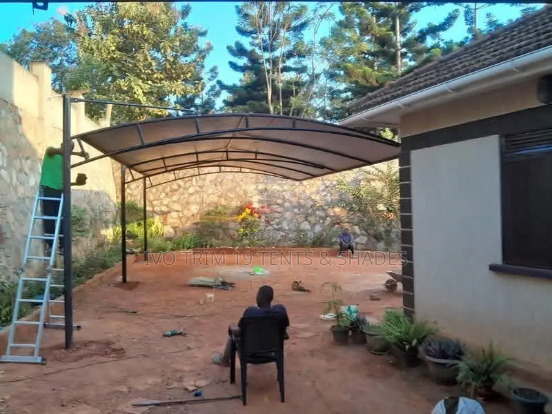 Arched Tension Fabric Shade