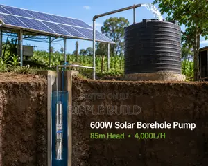 600W Solar Borehole Pump 85m Head 4000l/H 48V