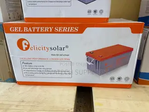 Felicity 200Ah 12V Deep Cycle Gel Battery – 3 Years Warranty
