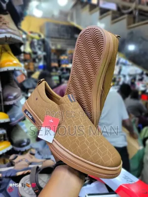 Dark Brown Patterned Slip-on Casual Shoes