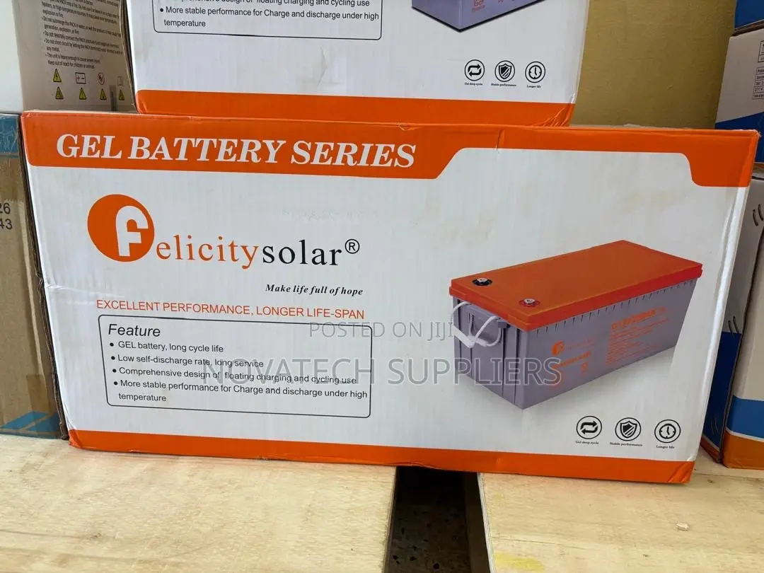 Felicity 12V 200Ah Gel Battery for Solar Inverter Systems