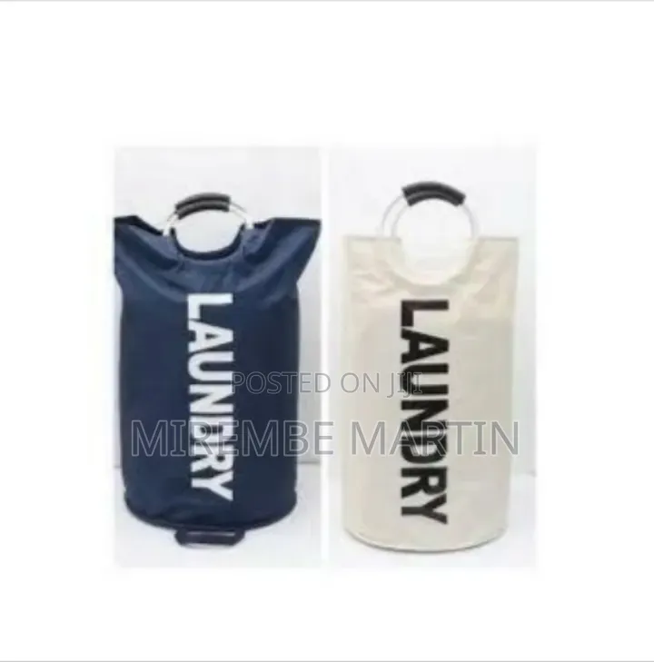 Collapsible Fabric Laundry Hamper With Aluminum Handles