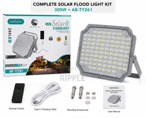 Aerbes Ab-Ty261 300w Solar Led Flood Light Waterproof Security Light