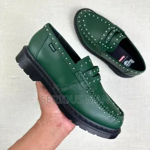 Supreme X Dr. Martens Studded Penton Loafer in DMS Green