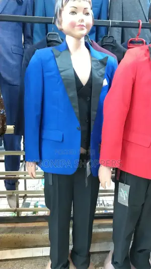Kids Slim Royal Blue Shawl Lapel Tuxedo Jacket